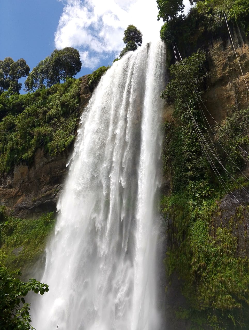 Sipi Falls waterfall in eastern Uganda
